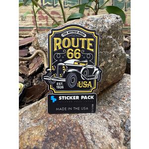 ステッカーパック　アウトドア　ステッカー　ルート66シリーズ　Sサイズ　（ルート66　クラシックハニ...