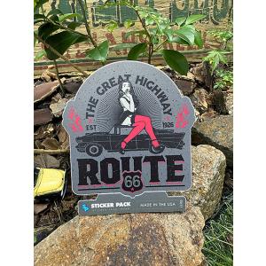 ステッカーパック　アウトドア　ステッカー　ルート66シリーズ　Lサイズ　（ルート66 グレートヒッチ...