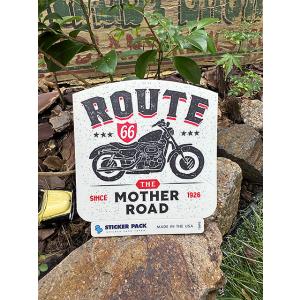 ステッカーパック　アウトドア　ステッカー　ルート66シリーズ　Lサイズ　（ルート66 モーターサイク...