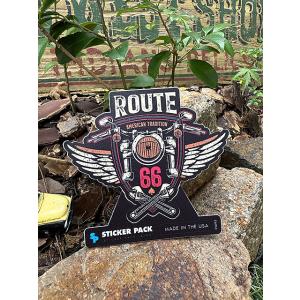 ステッカーパック　アウトドア　ステッカー　ルート66シリーズ　Lサイズ　（ルート66　エンジェル）　...