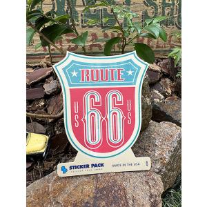 ステッカーパック　アウトドア　ステッカー　ルート66シリーズ　Lサイズ　（ルート66　オールドファッ...