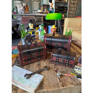 アンティーク風 ウッデン トランクボックス S コベントガーデン BO-03
