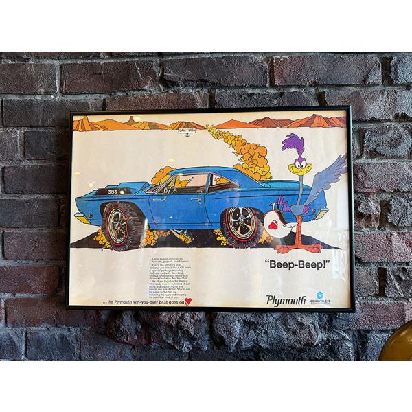 ヘルメット・ロードランナー　ポスター　※フレームは付属しません ■ アメリカン雑貨 アメリカ雑貨