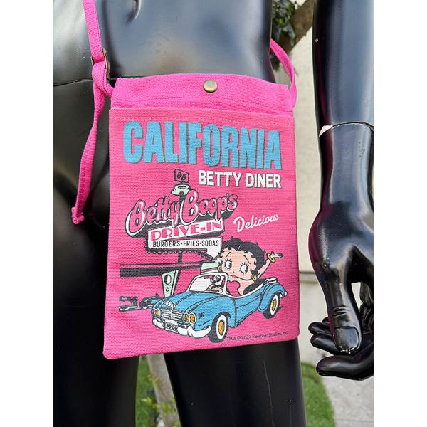 ベティ・ブープ　ミニショルダーバッグ　（ピンク）　サコッシュ ■ アメリカ雑貨 アメリカン雑貨