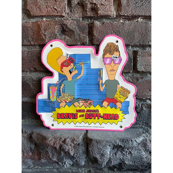 ミニサイズ　エンボスティンサイン　MTV　ビーバス＆バットヘッド　（XXXムービー） ■ アメリカン...