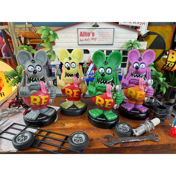 ファンコ　ラットフィンク　ガレージ　ボビングヘッド　（スパナ/4体セット） ■ アメリカン雑貨 アメ...