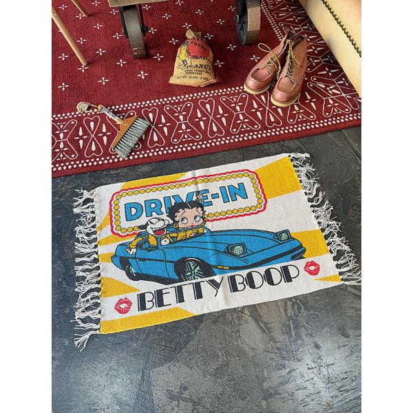 ベティ・ブープ　コットンマット　70cm　レギュラーサイズ　（DRIVE-IN） ■ アメリカン雑貨...