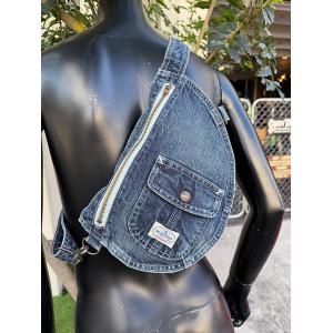 アライヤン デニム 巾着 （Lサイズ） 岡山産デニム MADE IN JAPAN