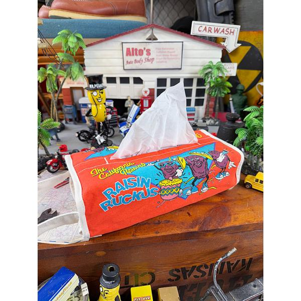 カリフォルニアレーズン　ティッシュカバー ■ アメリカン雑貨 アメリカ雑貨