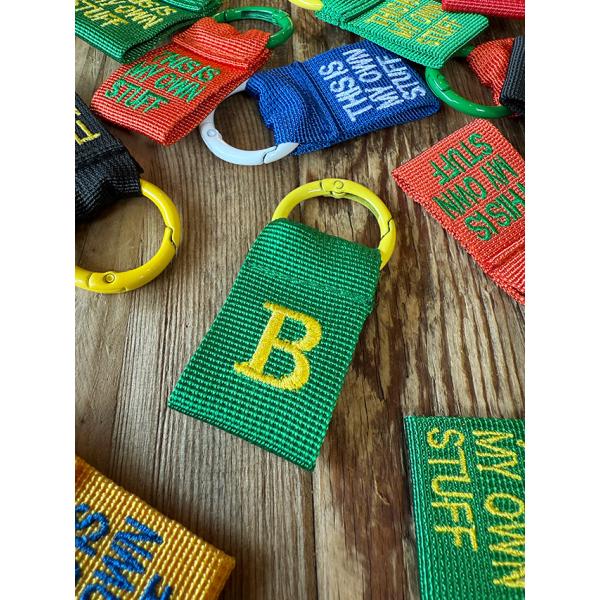 カレッジ　イニシャルレター　タグ　（B）　キーホルダー ■ アメリカン雑貨 アメリカ雑貨