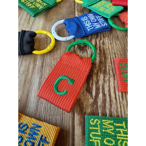 カレッジ　イニシャルレター　タグ　（C）　キーホルダー ■ アメリカ雑貨 アメリカン雑貨