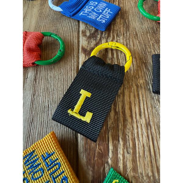 カレッジ　イニシャルレター　タグ　（L）　キーホルダー ■ アメリカン雑貨 アメリカ雑貨