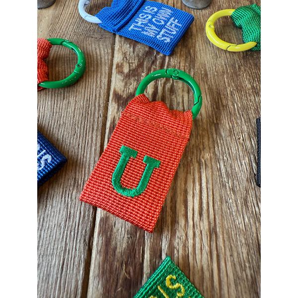 カレッジ　イニシャルレター　タグ　（U）　キーホルダー ■ アメリカン雑貨 アメリカ雑貨