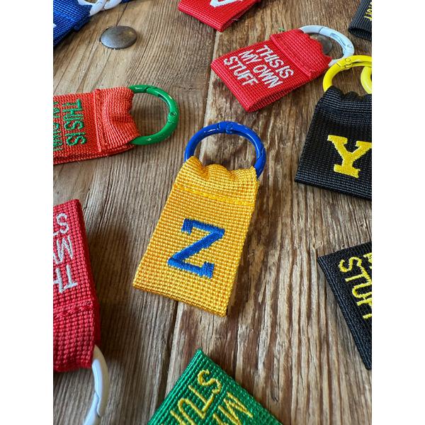 カレッジ　イニシャルレター　タグ　（Z）　キーホルダー ■ アメリカ雑貨 アメリカン雑貨