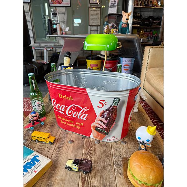 コカ・コーラ　パーティータブ　（コンツアーボトル）　オーバルバケツ　オーバルタブ ■ アメリカン雑貨...