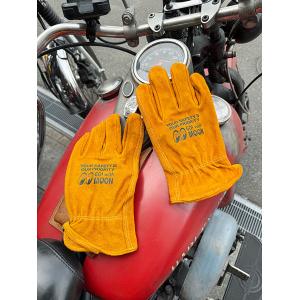 バイク メカニック グローブ Yellow Red Flame イエロー レッド 炎柄