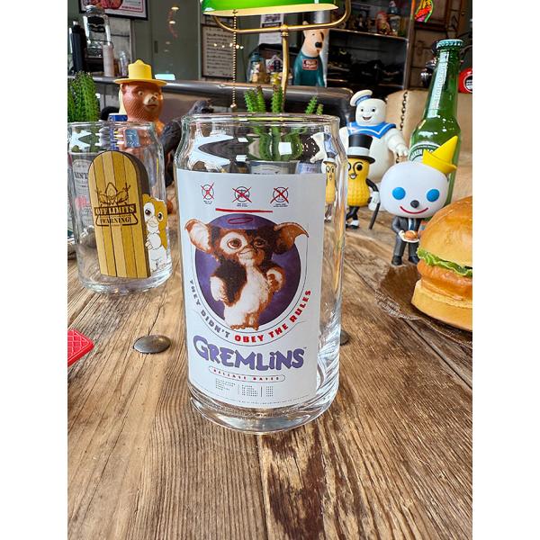 映画　グレムリン　ギズモ　缶型グラス　360ml　（3つの約束事） ■ アメリカン雑貨 アメリカ雑貨