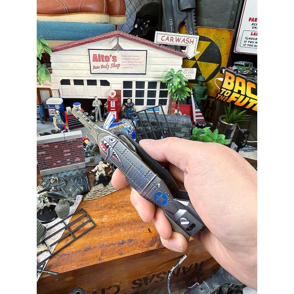 タックフォース　シャークボム　キーケース　（シルバー）タックファイター 最大3本まで収納可能　栓抜き...