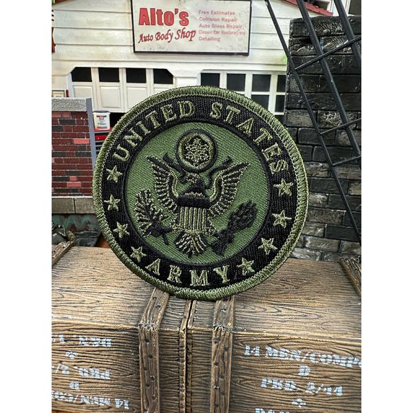 U.S.アーミー　野戦用ミリタリーワッペン　（ラウンド） ■ アメリカン雑貨 アメリカ雑貨