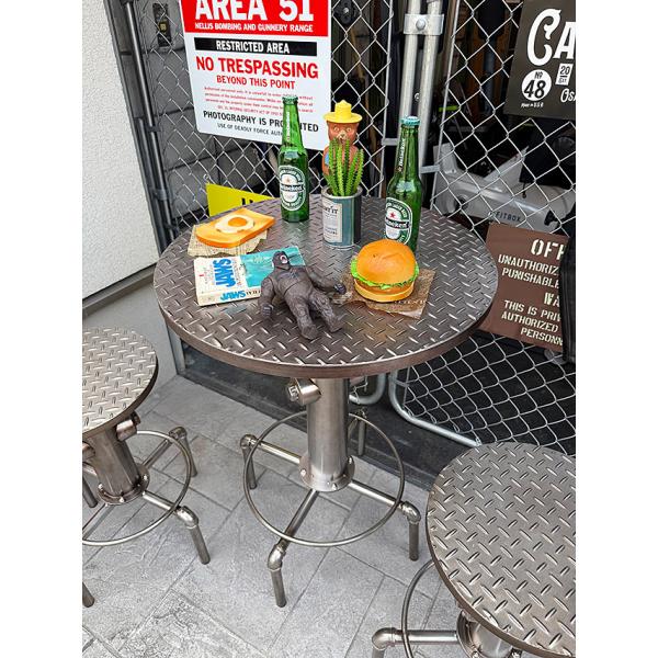 インダストリアル　ウォーターパイプ　メタルテーブル　単品　※スツールは別売 ■ アメリカン雑貨 アメ...