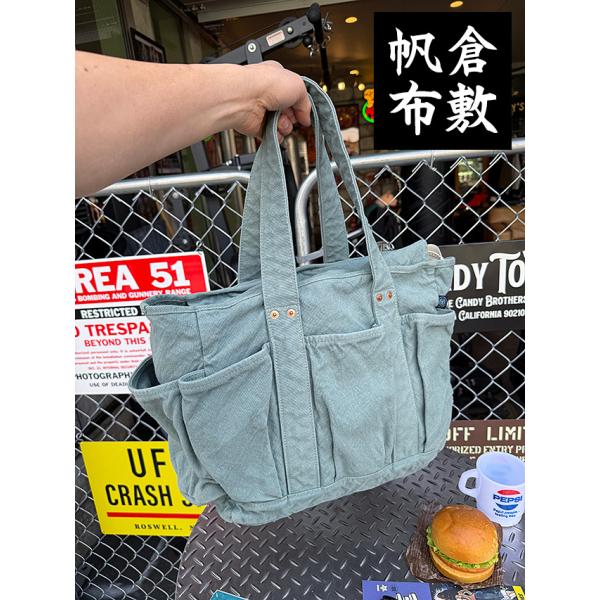 倉敷帆布で職人さんが作った　こだわりの　ギアトート　V.D.L.C.　大容量トートバッグ ■ アメリ...