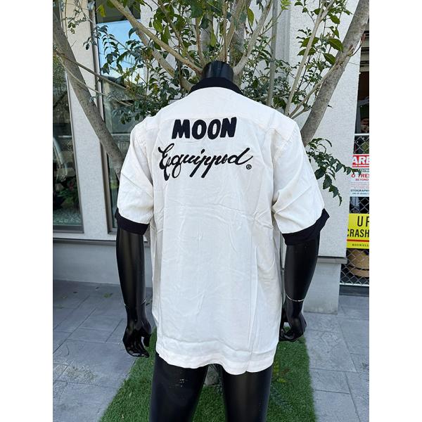 ムーンイクイップド　ボウリングシャツ　（アイボリー/Lサイズ）