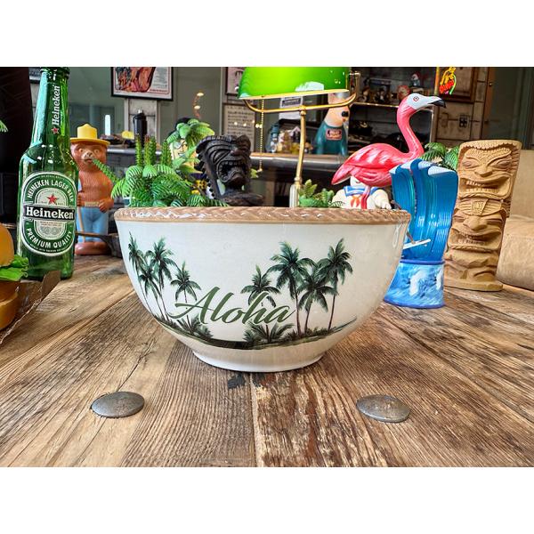 ハワイアン　パームツリー　ボウル　700ml　ヤシの木 ■ アメリカン雑貨 アメリカ雑貨