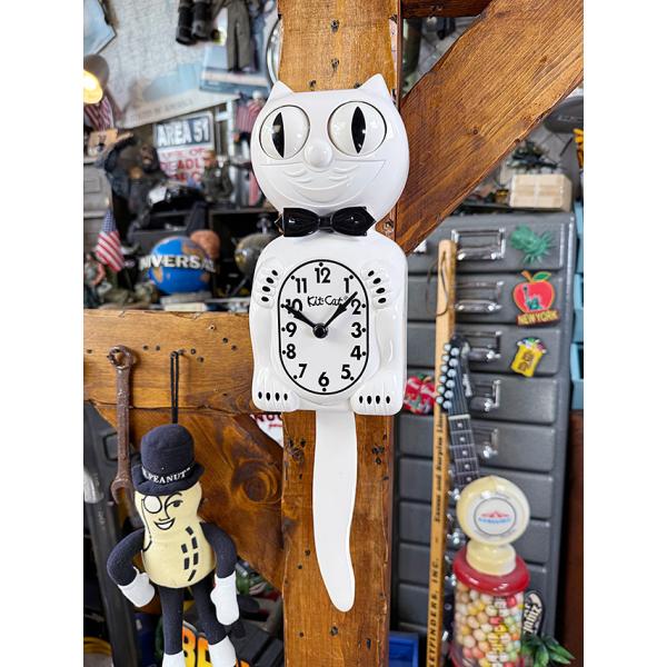 キットキャット　クロック　（ホワイトジェントルマン）　　MADE IN U.S.A. ■ アメリカン...