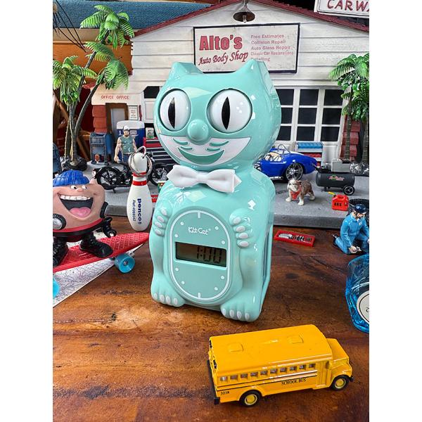 目玉がキョロキョロ動く！　キットキャット　デジタルアラームクロック　（オーシャンウェーブ）　MADE...