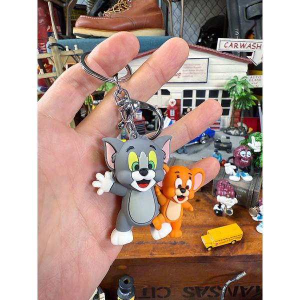 トムとジェリー　PVCフィギュア　キーホルダー　（ペアー） ■ アメリカン雑貨 アメリカ雑貨