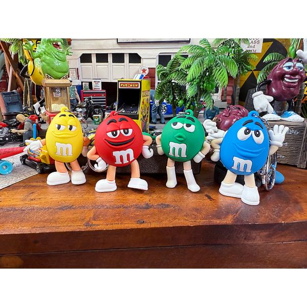 M&amp;M's　PVCフィギュア　キーホルダー　（4体セット） ■ アメリカン雑貨 アメリカ雑貨 爆買