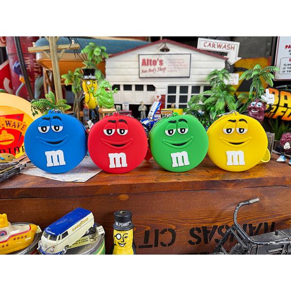 M&amp;M's　ラバーコインケース　（4個セット）　小物入れ　収納ポーチ ■ アメリカン雑貨 アメリカ雑...