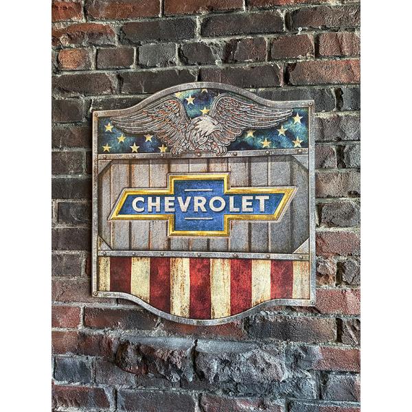 ビッグサイズ　ウッドサイン　（シボレー/イーグル）　MDF　木製看板 ■ アメリカン雑貨 アメリカ雑...