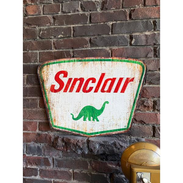 ド迫力！特大サイズ看板　シンクレア　ビッグサイズサイン　エンボスティンサイン　■ アメリカン雑貨 ア...