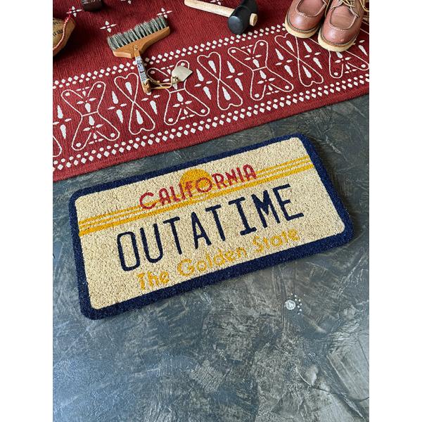 映画　バック・トゥ・ザ・フューチャー　デロリアン　ナンバープレート　ココマット　玄関マット ■ アメ...