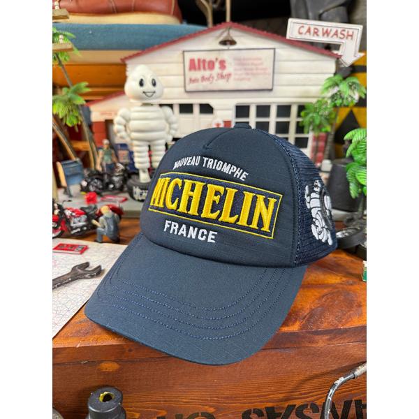 ミシュラン　メッシュキャップ　リップストップ　（ネイビー） ■ アメリカン雑貨 アメリカ雑貨