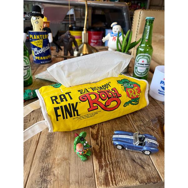 ラットフィンク　ティッシュカバー　（イエロー） ■ アメリカン雑貨 アメリカ雑貨