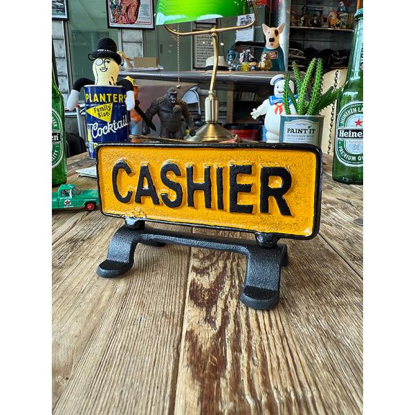 ダルトン　キャッシャー　アイアン製スタンドサイン ■ アメリカン雑貨 アメリカ雑貨