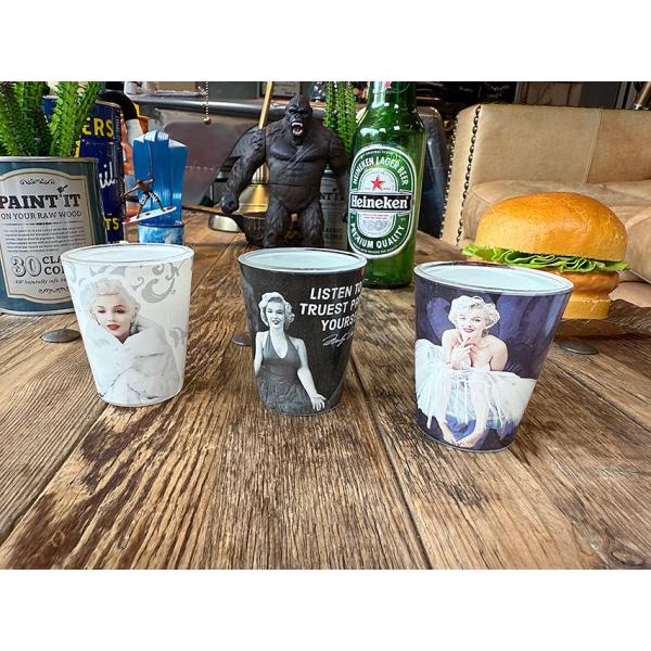 マリリン・モンロー　ショットグラス　（3個セット） ■ アメリカン雑貨 アメリカ雑貨