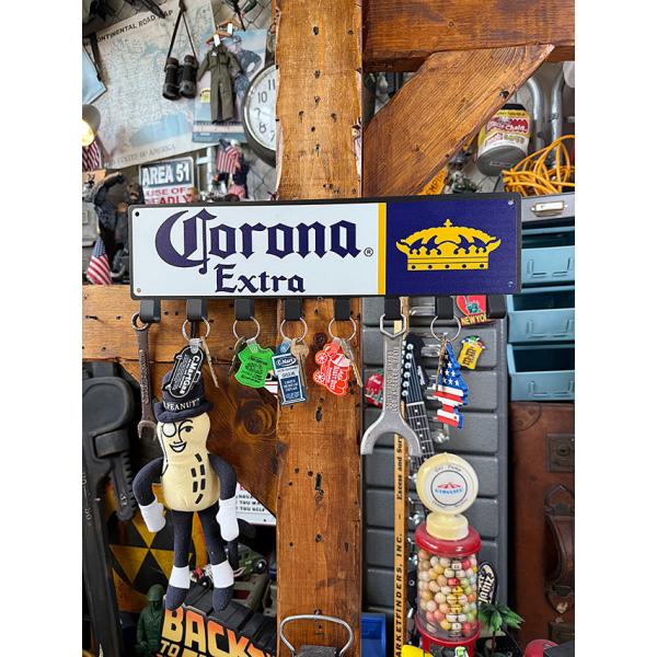 アドバタイジング　8連キーフックボード　（コロナ） ■ アメリカン雑貨 アメリカ雑貨 コロナビール