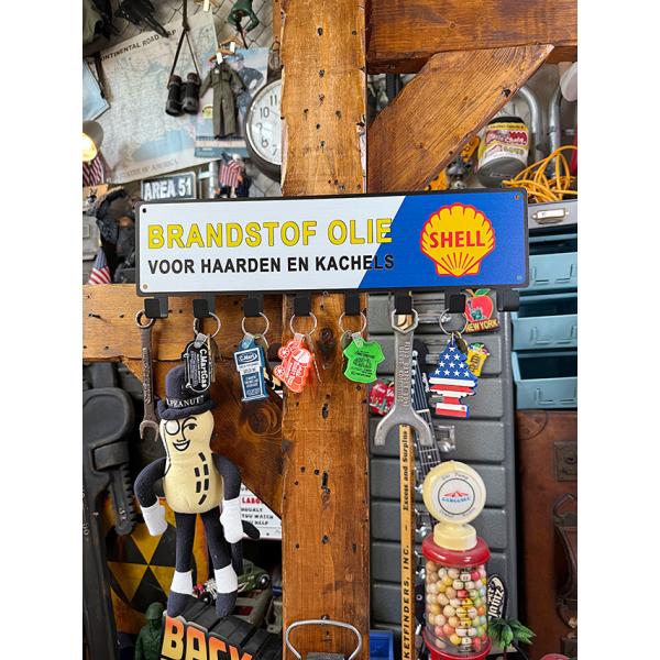 アドバタイジング　8連キーフックボード　（シェル） ■ アメリカン雑貨 アメリカ雑貨