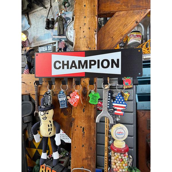 アドバタイジング　8連キーフックボード　（チャンピオン） ■ アメリカン雑貨 アメリカ雑貨