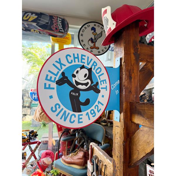 フィリックス　シボレー　サイド看板　両面プリント　フランジメタルサイン ■ アメリカン雑貨 アメリカ...