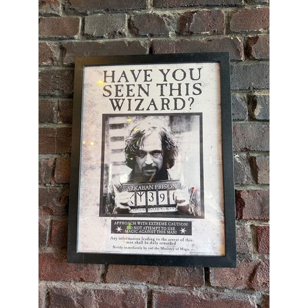 映画　ハリーポッター　シリウス・ブラック　指名手配書　フレームアート　公式グッズ ■ アメリカン雑貨...