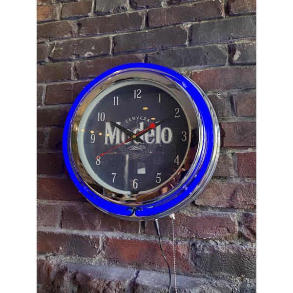 ガレージネオンクロック　（モデロ）　メキシカンビアー　モデロ　エスペシアル　Modelo Cerve...