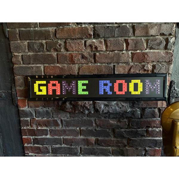 ゲームルーム　LEDドットサイン ■ アメリカン雑貨 アメリカ雑貨