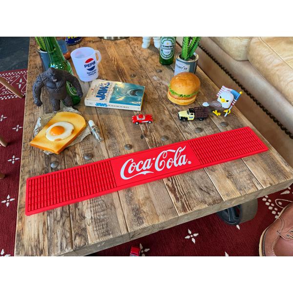 コカ・コーラ　プレイス　バーマット　ロング　（レッド） ■ アメリカン雑貨 アメリカ雑貨