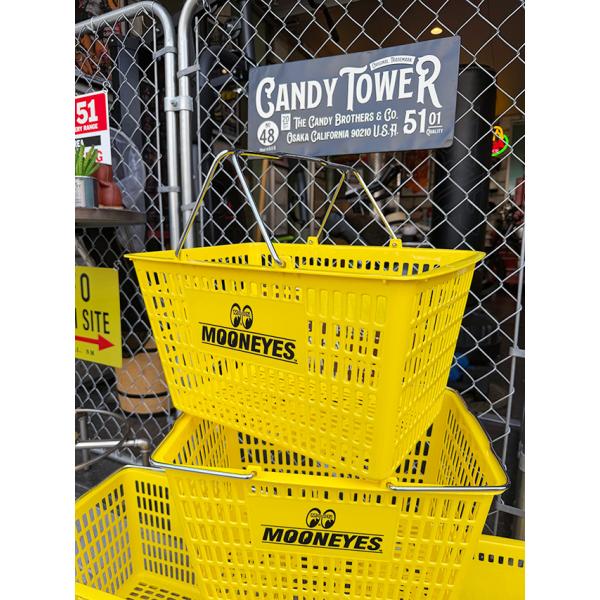 ムーンアイズ　ショッピングバスケット　（イエロー）　単品 ■ アメリカン雑貨 アメリカ雑貨