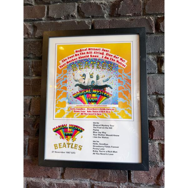 ビートルズ　レコードジャケット　オフィシャル　アートフレーム　（マジカルミステリーツアー）　公式グッ...
