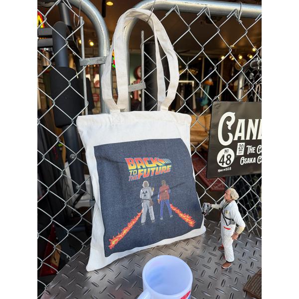 映画　バック・トゥ・ザ・フューチャー　デロリアン実験シーン　オフィシャル　トートバッグ ■ アメリカ...